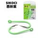 西秋兹SIKOCI超锋利荧光绿夜光管付千又鱼钩有倒刺海钓矶钓千又钩