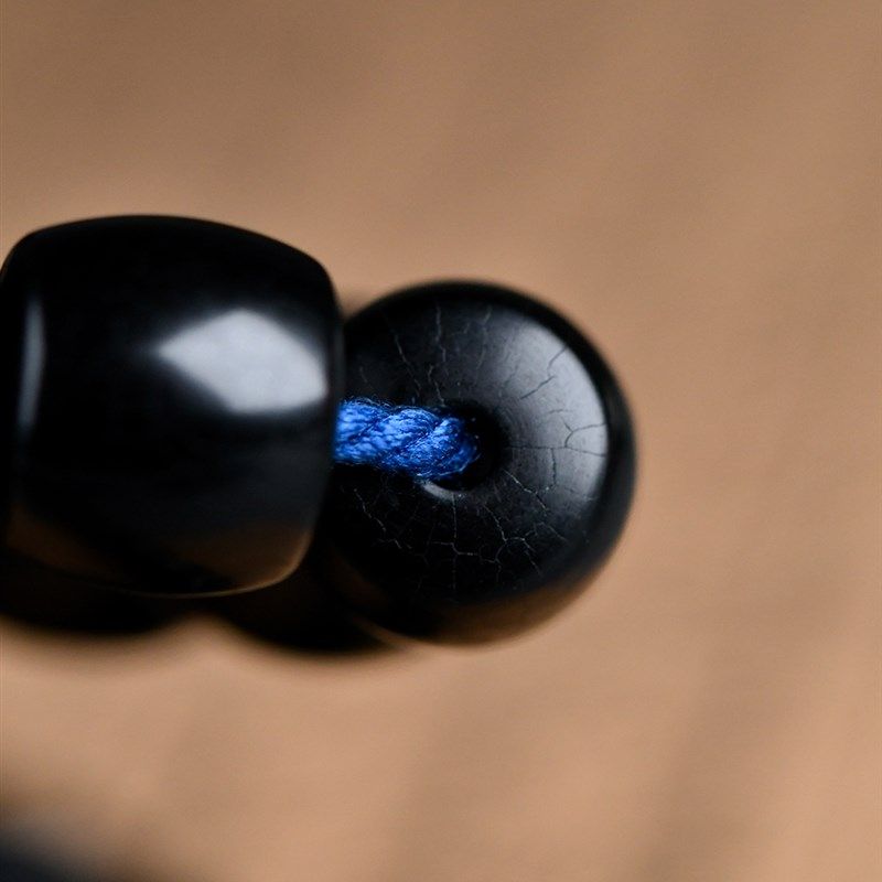 收藏级风化包浆开片老菩提根手串念珠108颗桶珠文玩手持盘串佛珠