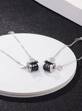 s925纯银小红人陶瓷手链  慈善款手链陶瓷弹簧款普通版 一件代发