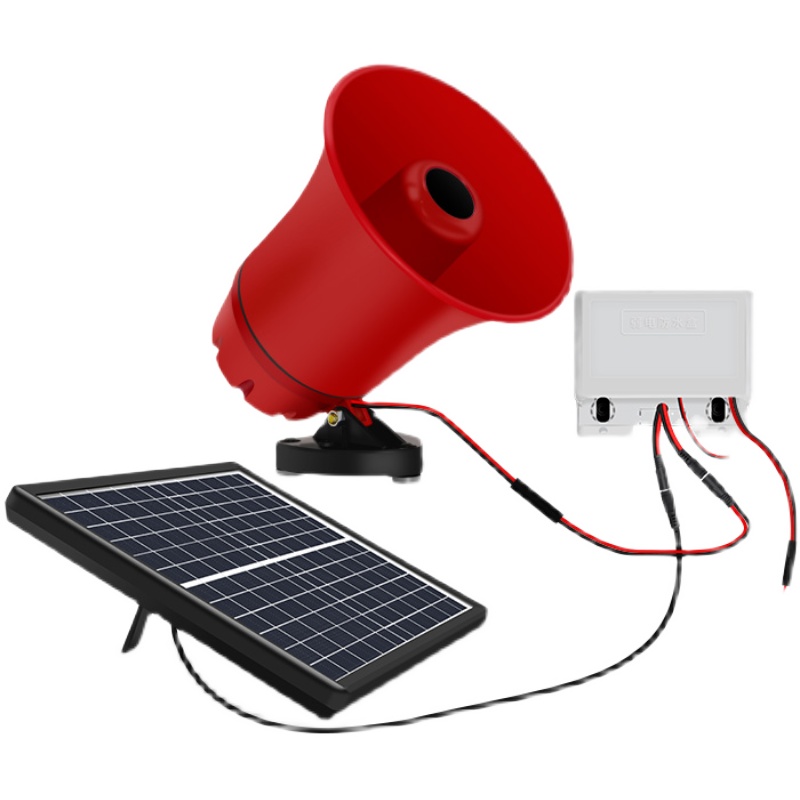 驱赶猪野喇叭吓野猪神器户外田地驱兽器警示灯驱赶动物太阳能狗叫