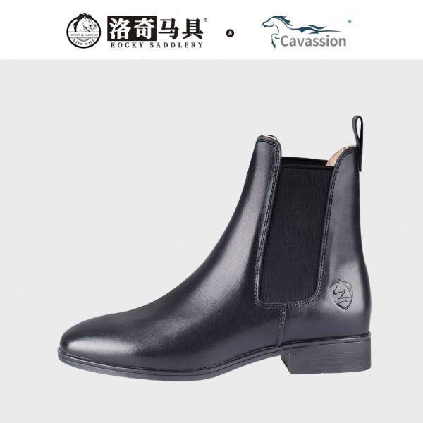 Cavassion切尔西 马术短靴 马靴 男女款 一脚蹬 洛奇马具8106032
