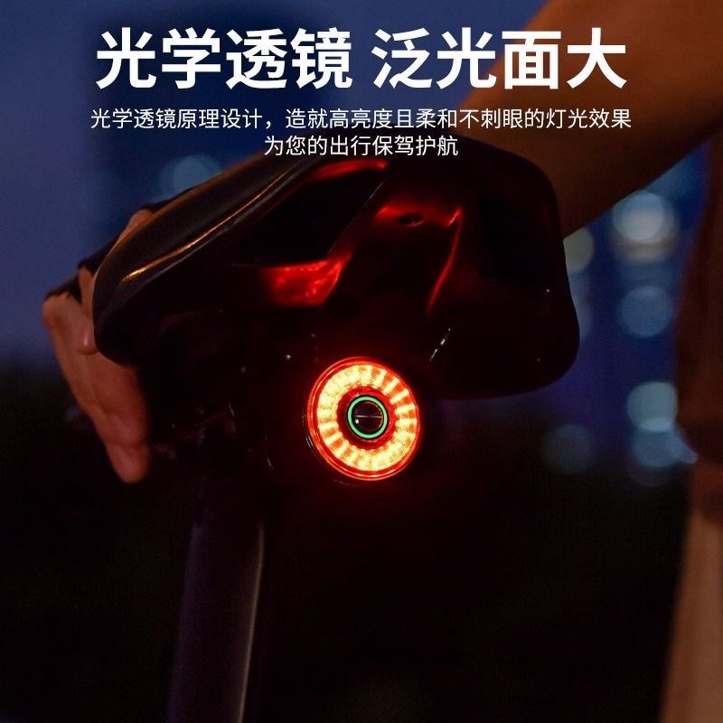 路迈威SR1自行车尾灯智能感应刹车警示灯山地车公路车夜骑行装备
