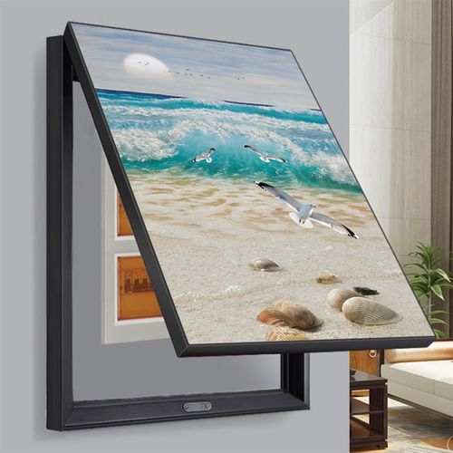 2025新款电表箱装饰画简约免打孔遮挡强弱电箱开关电闸盒客厅挂画