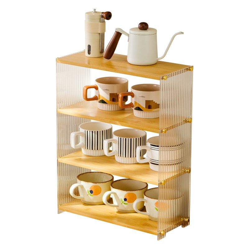 咖啡杯收纳架马克杯茶杯置物架桌面高颜值杯架吧台网红水杯放置架