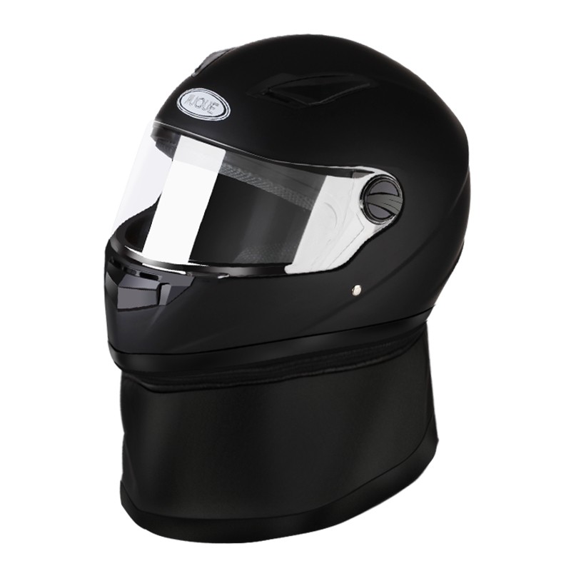 电动电瓶摩托车冬季头盔男女士保暖防雾带围脖全盔大码冬天安全帽