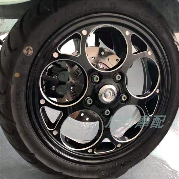 适用vespa改装 春天冲刺15z0 12寸铝合金轻量化 前后斯帕轮毂