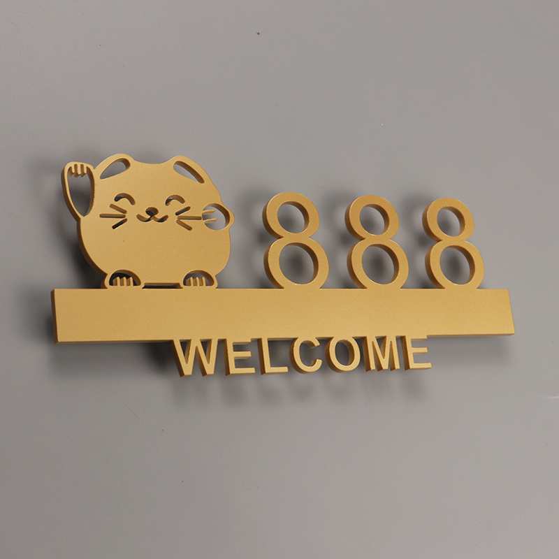 门牌号码牌定制洒店民p宿房间号指示牌VIP包厢房间提示数字牌门贴