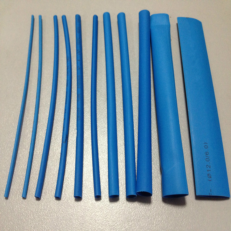 蓝色热缩管绝缘套管 L环n保阻燃1/2/3/4/5/6/10/12/20整卷包邮