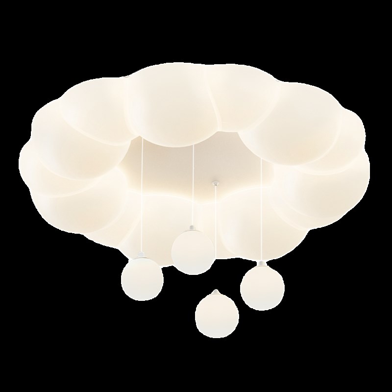 奶油风简约云朵泡泡卧室灯儿童房间主卧灯具N吸顶灯2024年新款