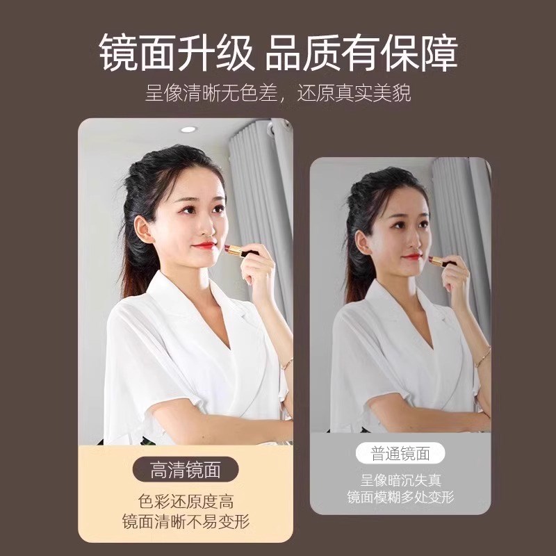 贴柜门穿b衣镜宿舍挂门试衣镜免打孔可裁剪化妆镜子贴墙自粘全身