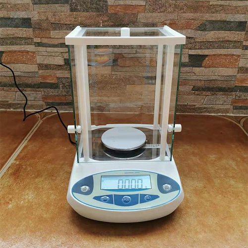 煤炭化验室双杰万分之一电子天平0.0001g千分位玻璃罩精密电子秤