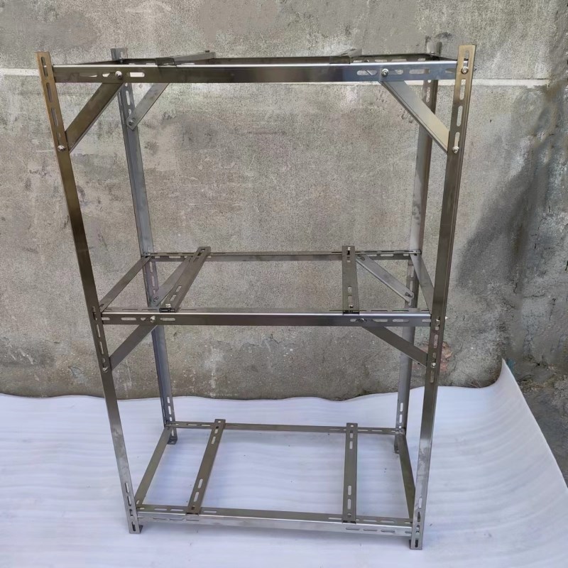 家用空调外机多台架不锈钢2.0厚1匹1.5P2匹3匹双层落地叠放通用架