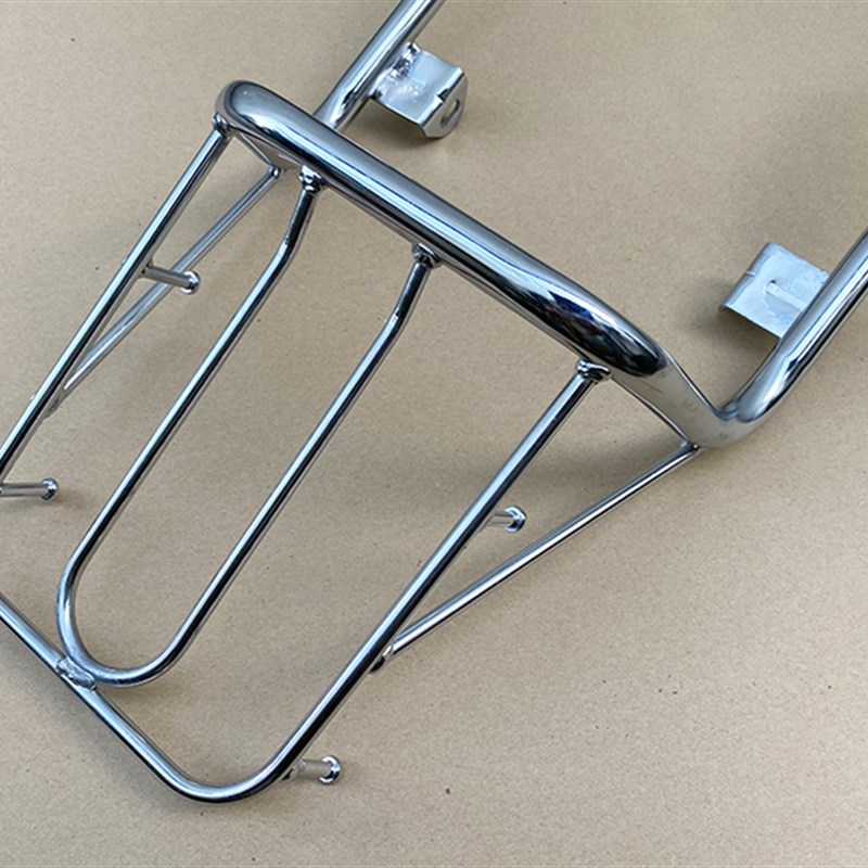 适用铃木GN125摩托车复古改装 国产125太子尾翼拉手货架扶手尾架