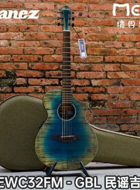 2020 Ibanez 依班娜 AEWC32FM GBL 电箱 原声 民谣 木吉他
