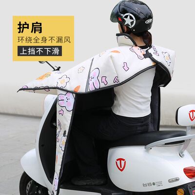 电动车挡风被冬季加绒加厚冬款双面防水电瓶摩托雅迪爱玛春秋