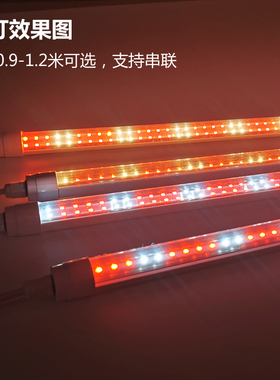 生鲜灯LED防水熟食灯管卖猪肉冷藏展示柜鸭脖照肉卤菜粉红色