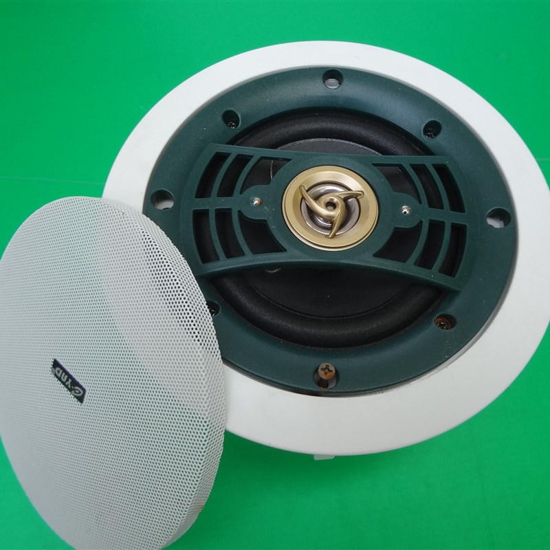 广播吊顶音箱10W/20W背景音乐8寸音响重低音定压天花吸顶喇叭套装