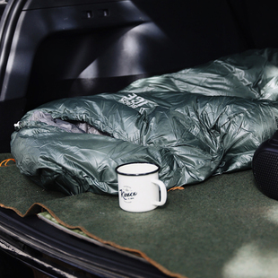 黑冰鹅绒睡袋E400/E700/E1000户外成人野营信封式羽绒睡袋情侣款