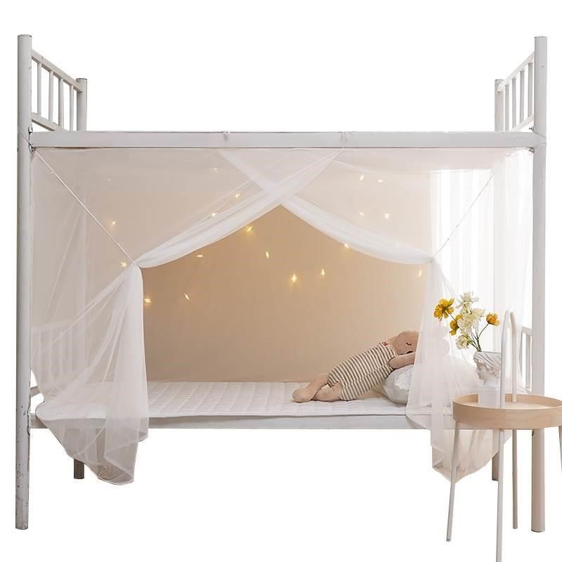 学生宿舍蚊帐宿舍单人上下床铺透明白色老式加密家用透气家用水洗