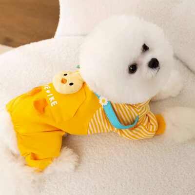 狗狗衣服秋冬款泰迪比熊博美猫咪卫衣宠物用品牵引新款太迪春天