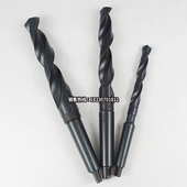 黑超硬锥柄麻花钻头锥柄钻花高速钢钻头13.5 30.5 16.5 14.5 15.5