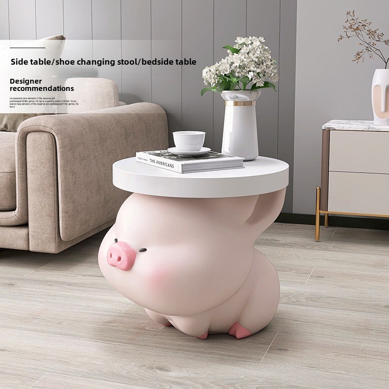 采购产品奶油风格猪j装饰品,大型落地式家居装饰品,客厅电视柜,沙