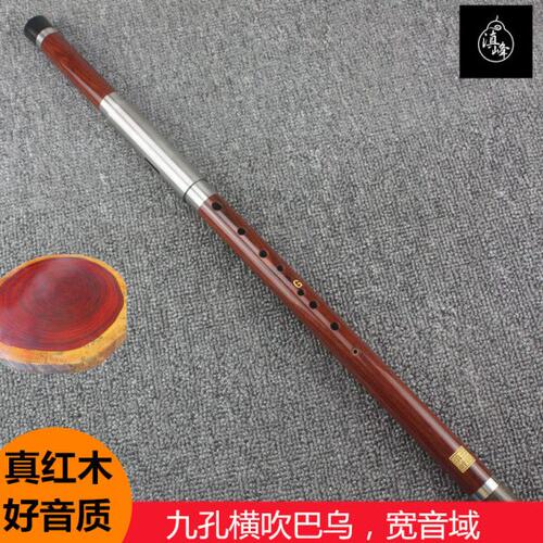 云南滇峰九孔宽音域巴乌红木黑檀木紫竹专业演奏初学考级乐器巴乌
