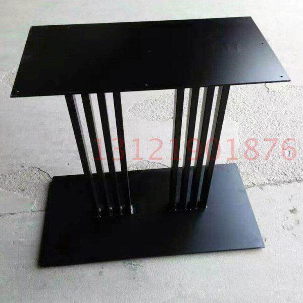 酒店西餐厅餐桌脚 铁艺桌子支架 铸铁桌脚桌腿餐台脚金属桌腿