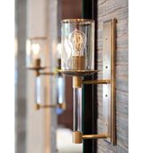 玻璃大壁灯别墅客厅背景墙新中式 大堂前台工程定制轻奢大型长壁灯