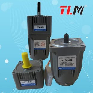 6W单相东力调速电机刹车电机齿轮减速马达M206 402配2GN减速箱TLM