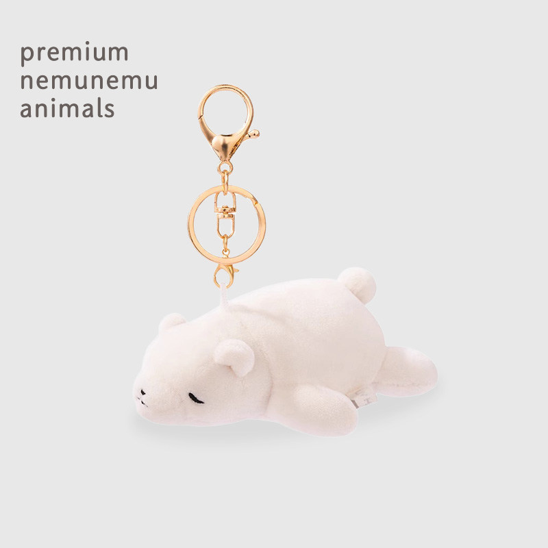 ip联名LIVHEART北极熊包包钥匙小挂件公仔毛绒玩具情侣书包饰品