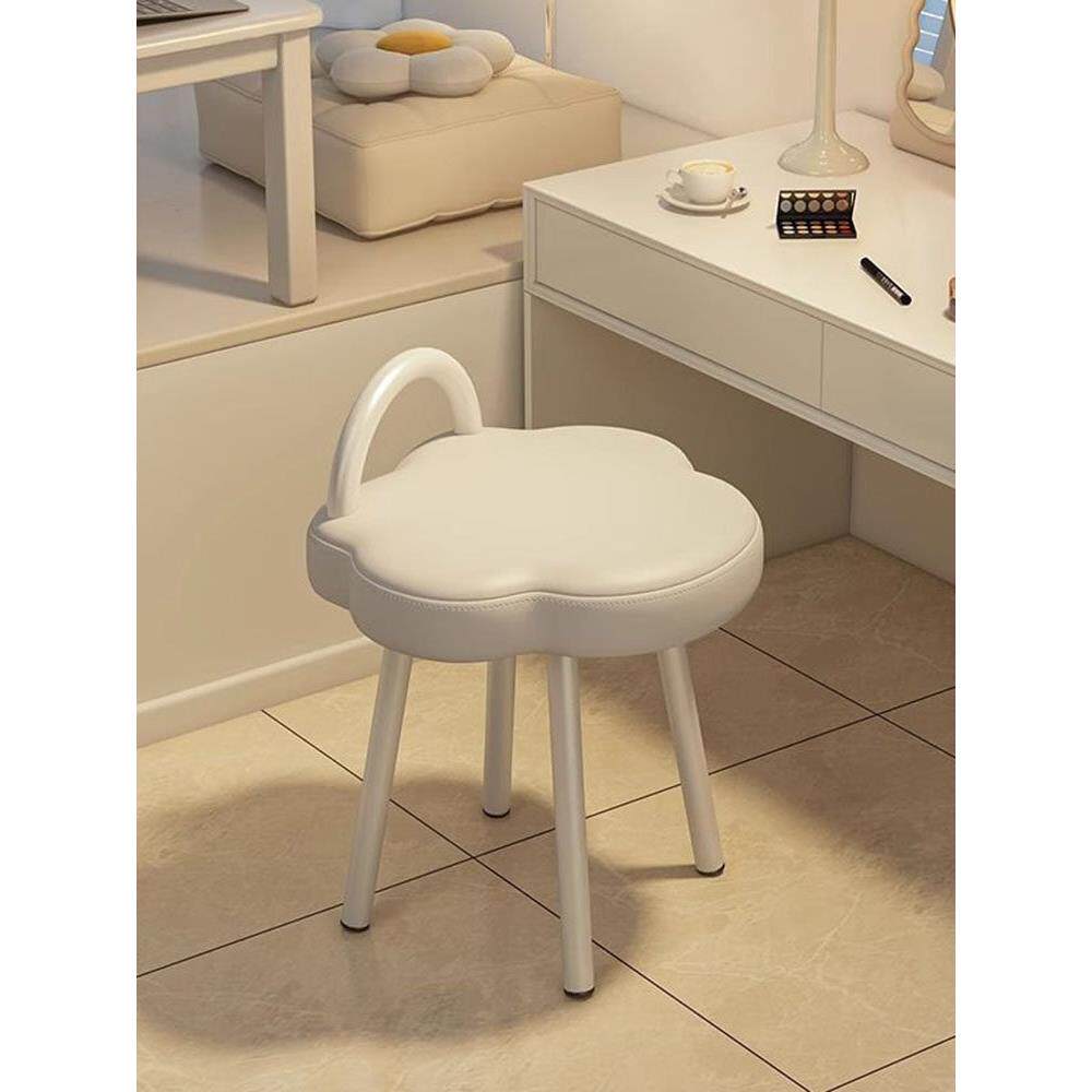 适用梳妆台专用凳子云朵奶油风女生卧室化妆椅子简约主卧衣帽间美