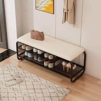 适用免安装超窄换鞋凳 进门鞋架多层家用门口可坐入户换鞋凳极窄
