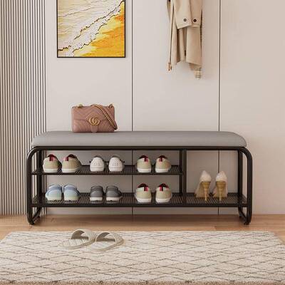 适用奶油欧式风格换鞋凳进门鞋架多层家用门口可坐入户换鞋凳极窄