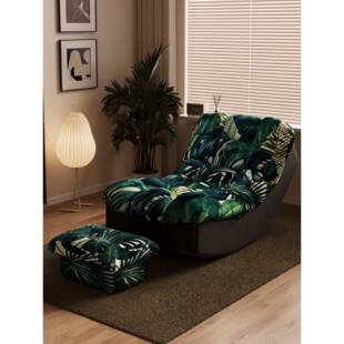 适用中古风懒人沙发可躺可睡飘窗椅卧式榻榻米懒人床家用阳台月亮