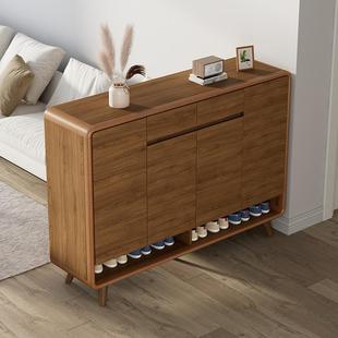 玄关柜 爆款 入门鞋 柜家用门口电梯入户进门一体靠墙实木框2022新款