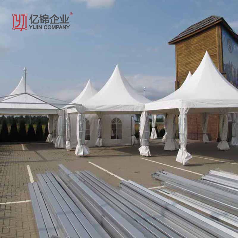 户外欧式尖顶帐篷活动篷房大型广告展览摆摊四角遮阳汽车pvc帐篷