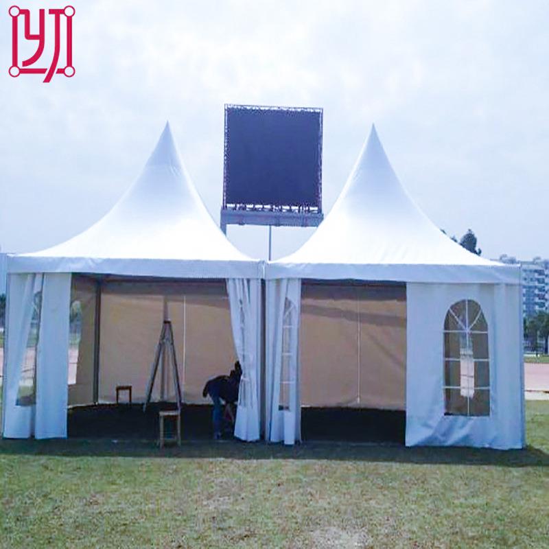 户外临时搭建尖顶帐篷欧式室外活动简易遮阳篷房小型锥顶篷房