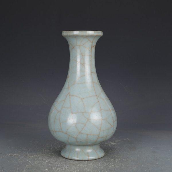 花瓶南宋官窑粉青釉福桶瓶 仿古瓷器旧货老货 古董古玩收藏品