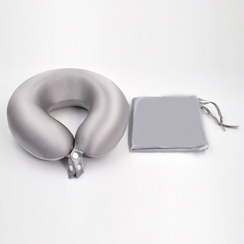 真丝桑蚕丝U型枕套 o装头枕航空旅行商务休闲睡眠护颈枕护脖子颈