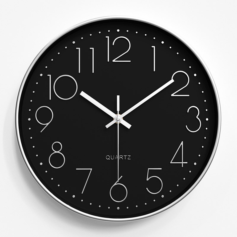 大气客厅挂钟简约现代q钟表挂墙钟时钟挂式家用时尚静音卧室石英