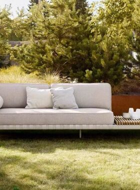 北欧高端藤编户外沙发庭院阳台别墅酒店室外花园户外休闲沙发组合