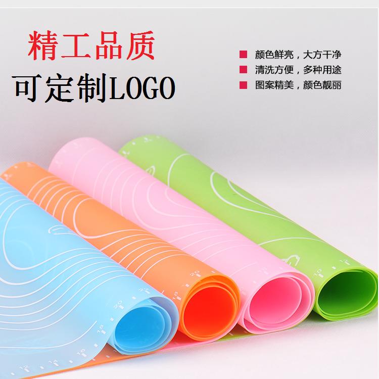 厂家销售现货推荐大号50*40刻度硅胶揉面垫 烘焙工具厨房用品