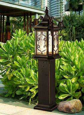 户外草坪灯欧式庭院灯室外防水草地灯小区花园别墅仿古景观路灯