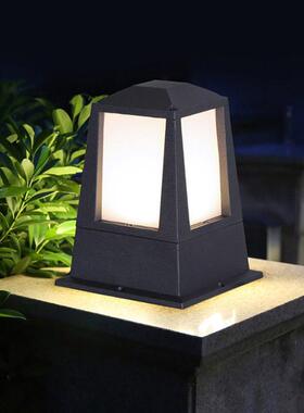 特色矮柱柱头灯压铸铝花园别墅庭院围墙灯围栏灯厂家