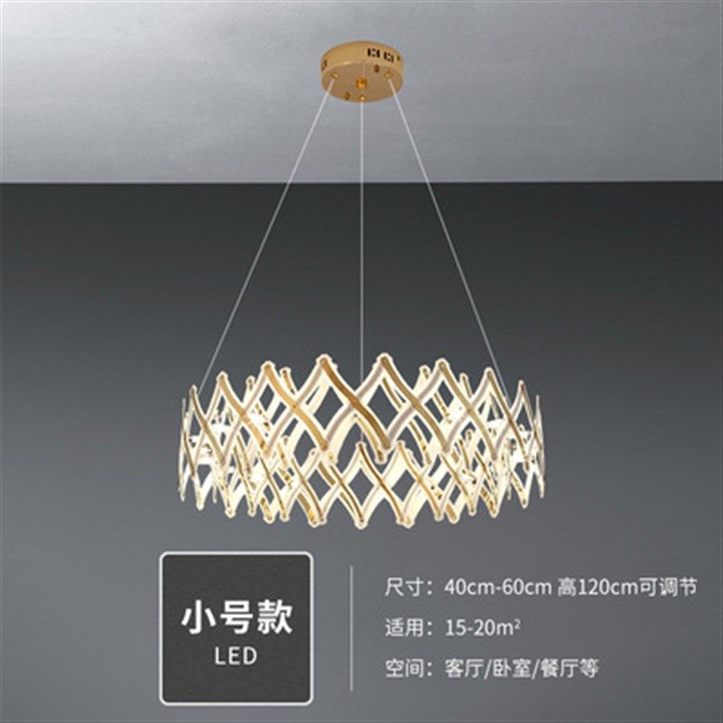 现代吊灯客厅灯餐厅灯卧室新款不锈钢网格可伸缩2R020创意客厅灯,家装灯饰光源,客厅吊灯,淘宝优惠券,粉丝福利购,淘宝优惠卷