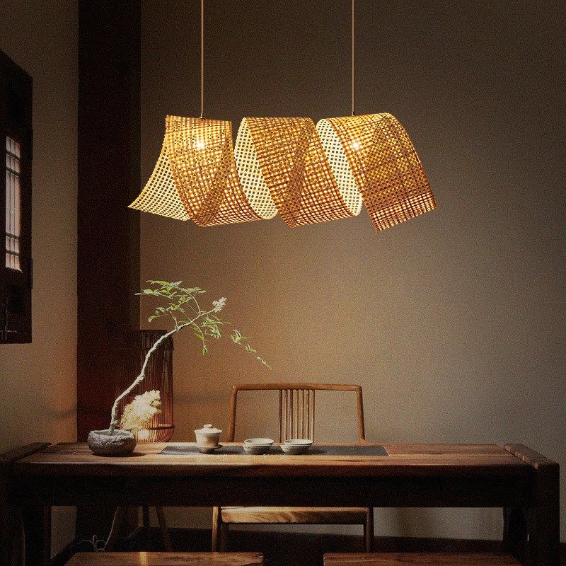 竹编日式民宿餐厅吊灯中式禅意茶室前台包厢榻Q榻米创意个性竹艺,家装灯饰光源,客厅吊灯,淘宝优惠券,粉丝福利购,淘宝优惠卷