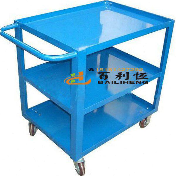 铁板车厂三层网定做推车工具车静音小推车物拉货流手推车台两层格