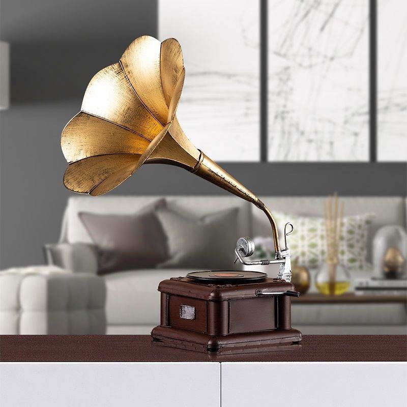 留声机道具模型k摆件客厅卧室酒柜电视柜软装饰品桌面摆设