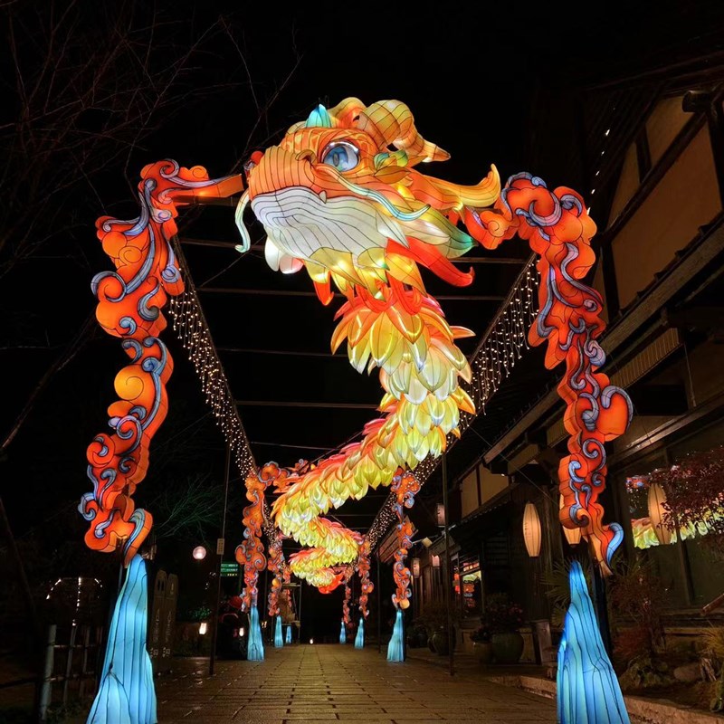 节日节庆大型花灯彩灯制作x景区商圈商场展览定制自贡源头工厂